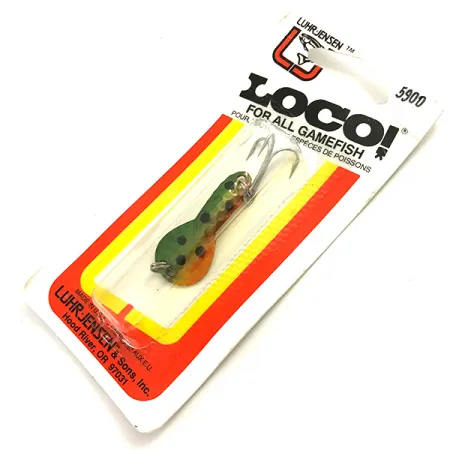 Luhr Jensen Loco 1UV Blizgė, Ešerys, 4g, UV danga, #5900