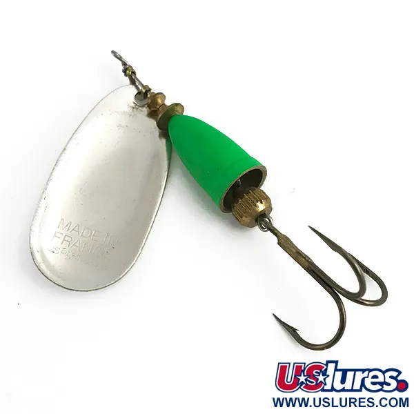 Blue Fox Super Vibrax 5 UV Sukriukė, Sidabrinė / Žalia, 13g, UV, #6104