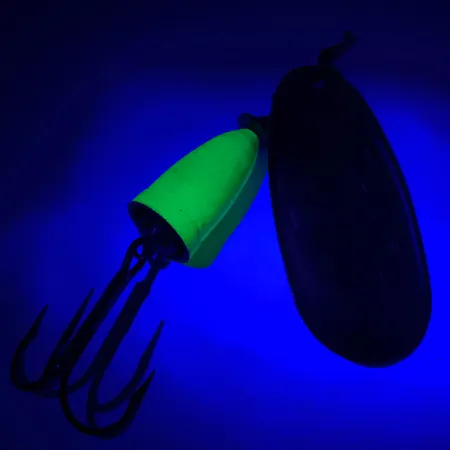 Blue Fox Super Vibrax 5 UV Sukriukė, Sidabrinė / Žalia, 13g, UV, #6104