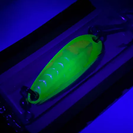 Luhr Jensen Krocodile UV Blizgė, Yellow, 7g, UV danga, #5922