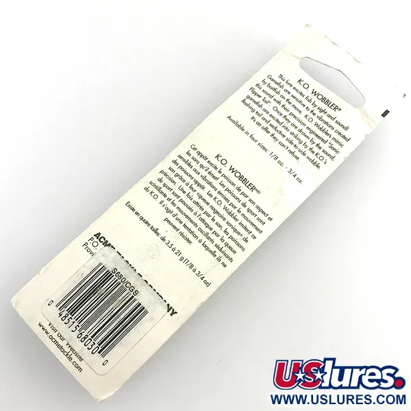 Acme K.O. Wobbler UV Blizgė, Geltona/Žalia/Nikeliuota, 21g, #5923