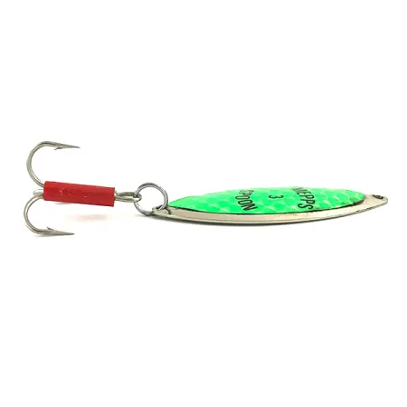 Mepps Spoon 3 Vartiklė, Nickel / Green UV, 13g, UV efektas, #5936
