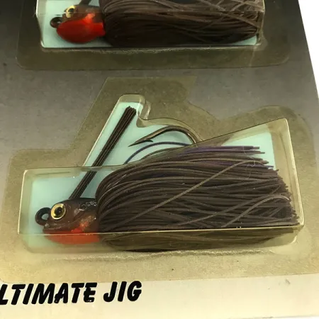 DUH Ultimate Weedless Jig UV Žolėms atsparus džigas, Rudas/Raudonas, 12g