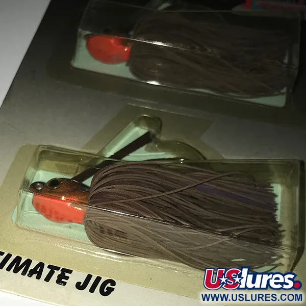 DUH Ultimate Weedless Jig UV Žolėms atsparus džigas, Rudas/Raudonas, 12g