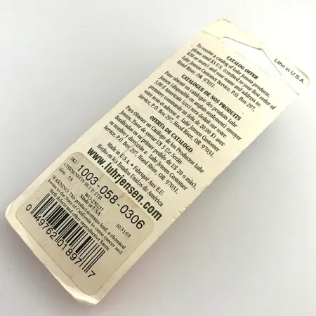 Luhr Jensen Krocodile Die #4 Blizgė, Nikelis/Mėlyna, 17,7g, #1003-058-0306