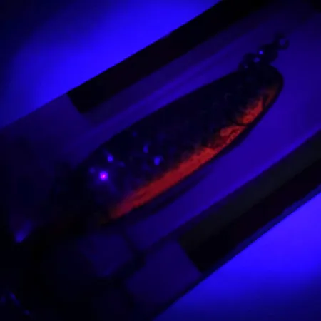 Luhr Jensen Krocodile Die #3 UV Blinkė, Vaivorykštinis upėtakis, #5958