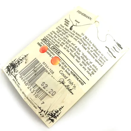 Northland Live Fishing Bait Roach Rig UV Sistemėlė, Oranžinė, UV, #5967