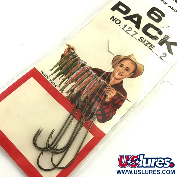 Eagle Claw Snelled Hooks 2 Rišti kabliukai, Bronza, 6 vnt, #5973