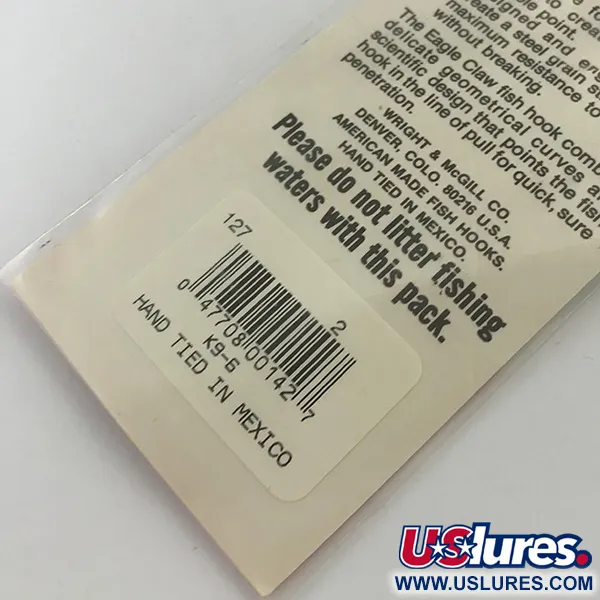 Eagle Claw Snelled Hooks 2 Rišti kabliukai, Bronza, 6 vnt, #5973