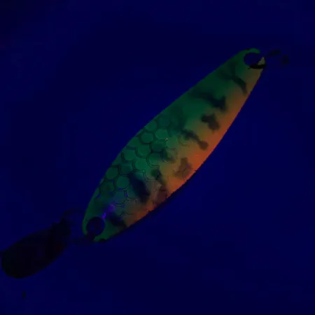 Luhr Jensen Needlefish 2 Blizgė, Fire Tiger, 2.66g, Lapelis, #5975