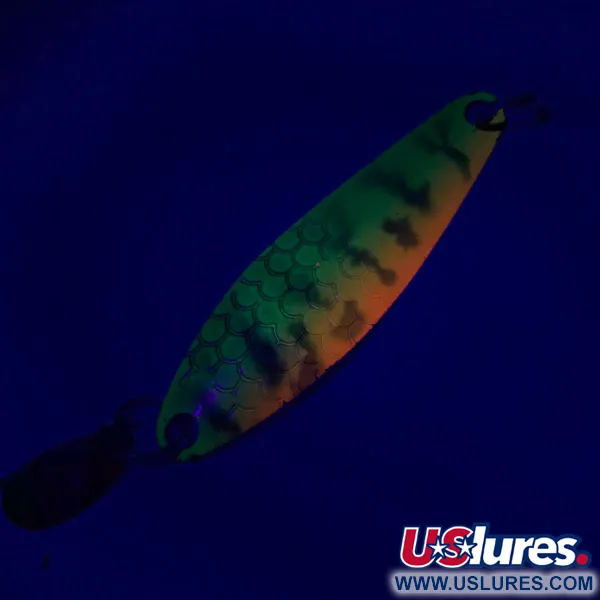 Luhr Jensen Needlefish 2 Blizgė, Fire Tiger, 2.66g, Lapelis, #5975