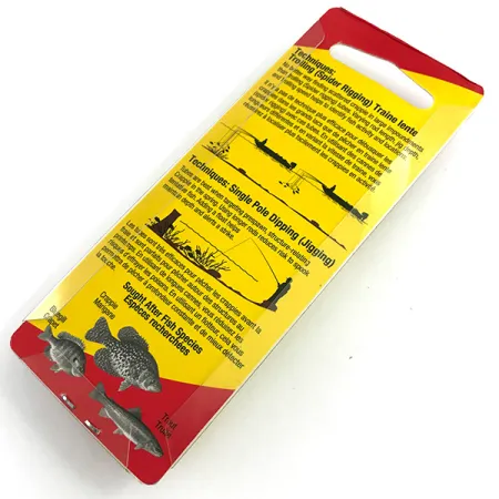 Johnson Crappie Buster Tubes Masalai, Balta/Chartreuse, 4,5cm, #5987