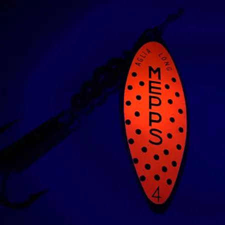 Mepps Aglia Long 2 Sukriukė, Auksinė/Oranžinė, 7.4g, Karklo lapas, #6025