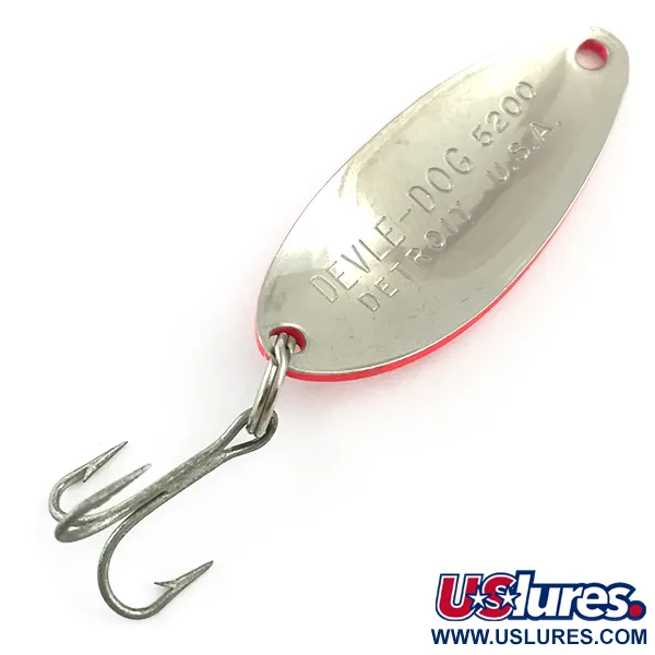 Eppinger Dardevle Devle Dog 5200 UV Blizgė, Raudona/Juoda, 7g, #6028