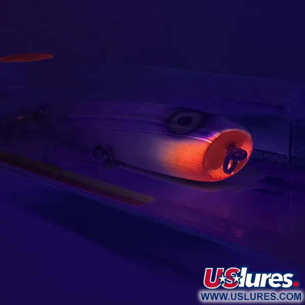 Luhr Jensen P.J.POP Medinis poperis, White Pearl/Orange, 17g, rankų d., #6046