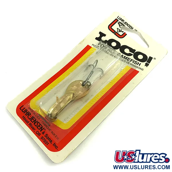 Luhr Jensen Loco 1 Vartiklė, Auksinė, 4g, Prism Lite, #6052