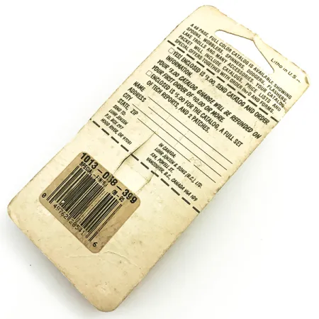 Krocodile Stubby Luhr Jensen Blizgė, Red / Nickel, 18g, Vintage, #6053