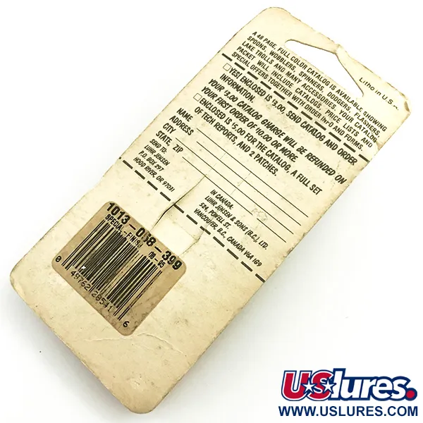 Krocodile Stubby Luhr Jensen Blizgė, Red / Nickel, 18g, Vintage, #6053