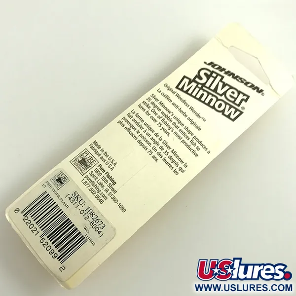 Johnson Weedless Silver Minnow Blizgė, Fire Tiger/Nikelis, 14g, #6308