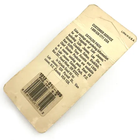 Luhr Jensen Krocodile Stubby UV Blinkė, Nikelis/Oranžinė/UV, 5g, #6085