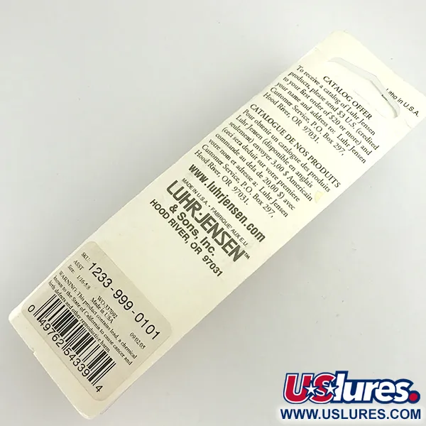 Luhr Jensen Krocodile Stubby Blizgė, Auksas/Raudona, 18g, #6086