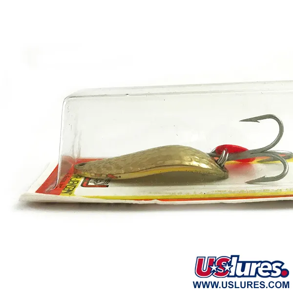 Luhr Jensen Krocodile Stubby Blizgė, Auksas/Raudona, 18g, #6086