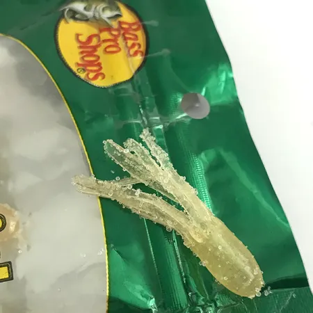 Bass Pro Shops Squermin' Squirts Tube, Baltas Glow, 3.5cm, Glow, #6094