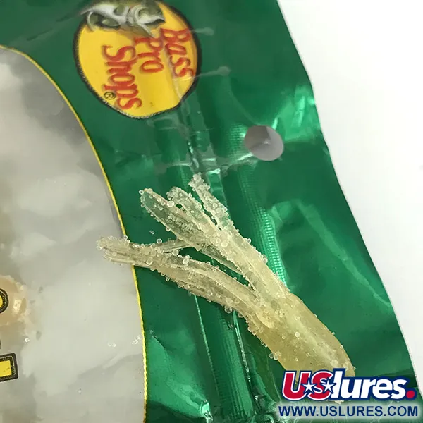 Bass Pro Shops Squermin' Squirts Tube, Baltas Glow, 3.5cm, Glow, #6094