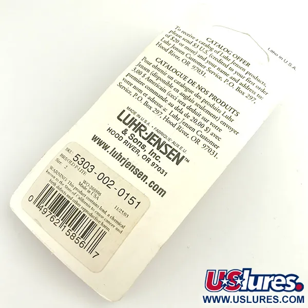 Luhr Jensen Loco 2 Blizgė, Auksinė, 7g, Kalta apdaila, #6100