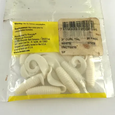 Riverside soft bait Tvisteris, Balta, 5cm, rumbuotas kūnas, #6133