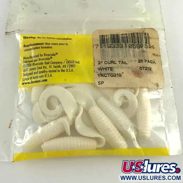 Riverside soft bait Tvisteris, Balta, 5cm, rumbuotas kūnas, #6133