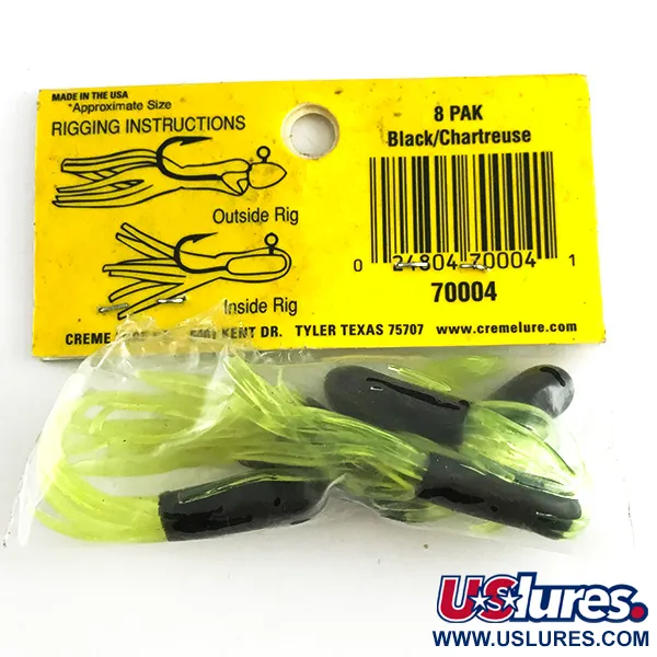 Creme Maxi Tail soft bait UV Masalas, Black/Green UV, 5cm, #6145