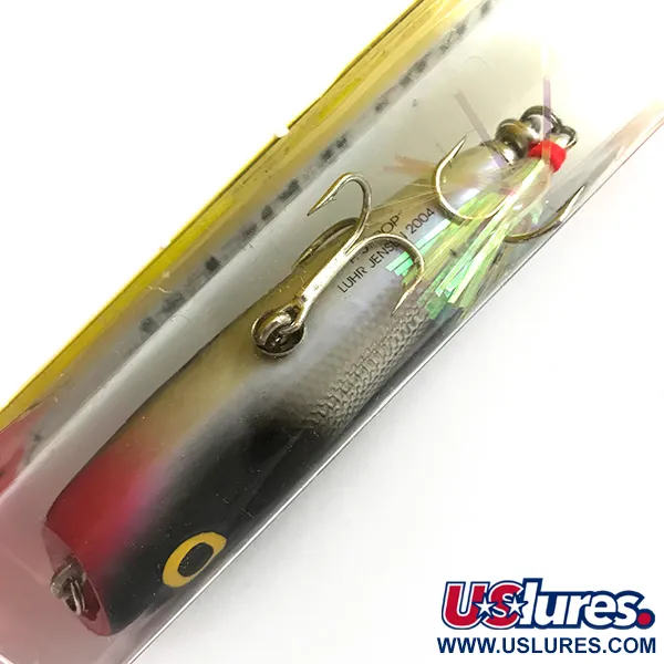 Luhr Jensen P.J.POP Medinis popperis, Sidabras / Juoda, 17g, #6151