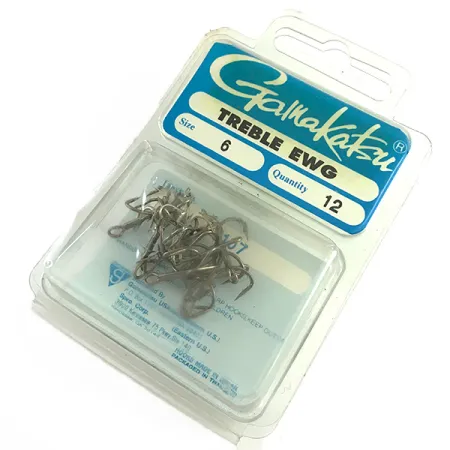 Gamakatsu Treble Hooks #6 12pcs