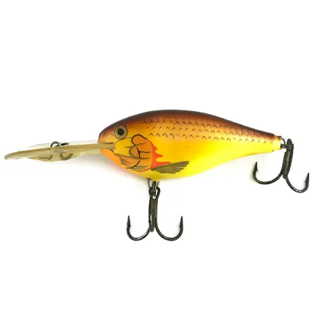 Rapala Risto Rap Vobleris, Yellow / Brown, 16g, Giluminis, #6163