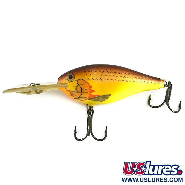 Rapala Risto Rap Vobleris, Yellow / Brown, 16g, Giluminis, #6163