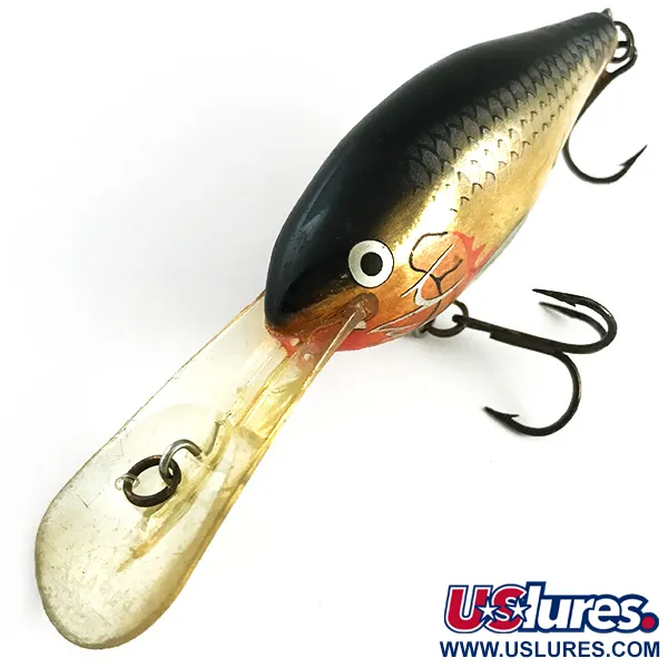 Vobleris RAPALA RISTO RAP, Auksinis/Juodas, 16g, Giluminis, #6164
