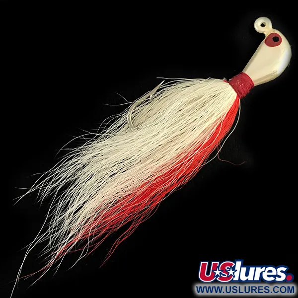 Northland Sting'r Bucktail Jig, Balta / Raudona, 14g, Bucktail, #6177