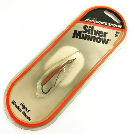 Weedless Johnson Silver Minnow Vartiklė, Žalia/Oranžinė/Niklis, #6193