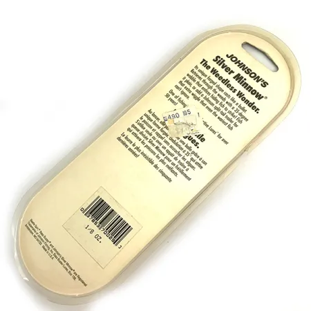 Weedless Johnson Silver Minnow Vartiklė, Žalia/Oranžinė/Niklis, #6193