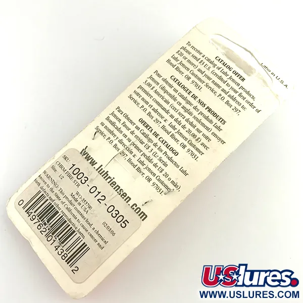 Luhr Jensen Krocodile Die #4 UV Blizgė, Nikelis/Raudona, 14g, UV, #6195