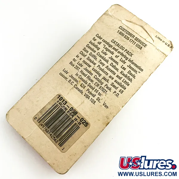 Blizgė Luhr Jensen Krocodile Stubby, Kaltas nikelis/Raudonas UV, 18g, #6222