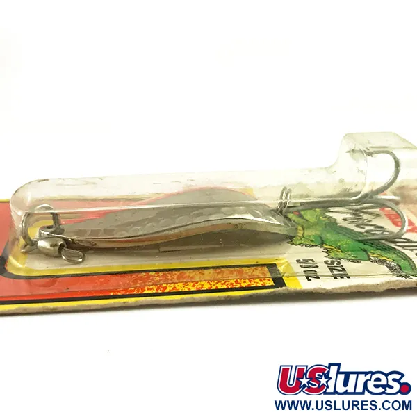 Blizgė Luhr Jensen Krocodile Stubby, Kaltas nikelis/Raudonas UV, 18g, #6222