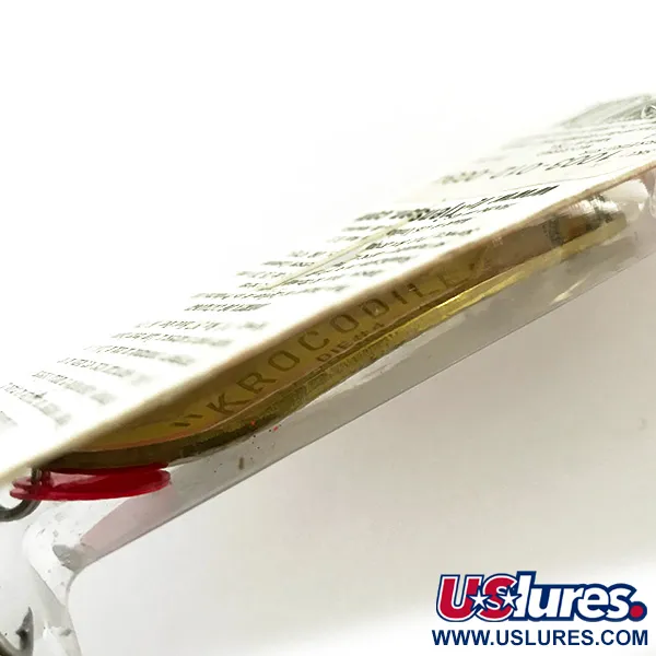 Luhr Jensen Krocodile Die #4 UV Blizgė, Žalvaris/UV Raudona, 14g, #6228