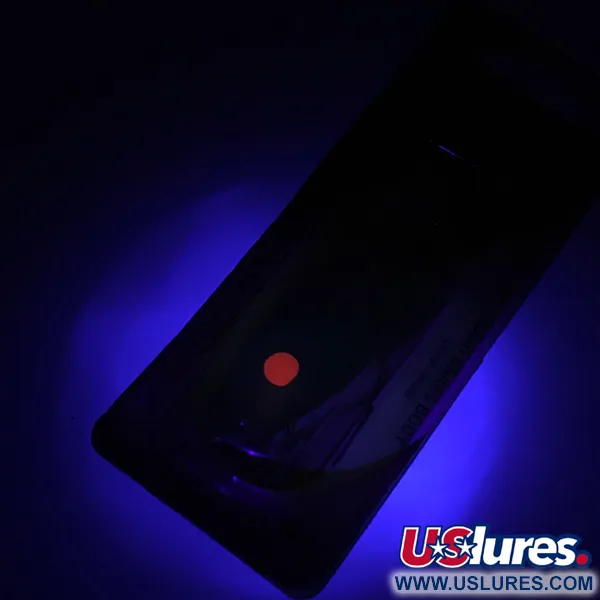 Luhr Jensen Les Davis Hotrod Blizgė, Nickel/Red Dot UV, 14g, #6229