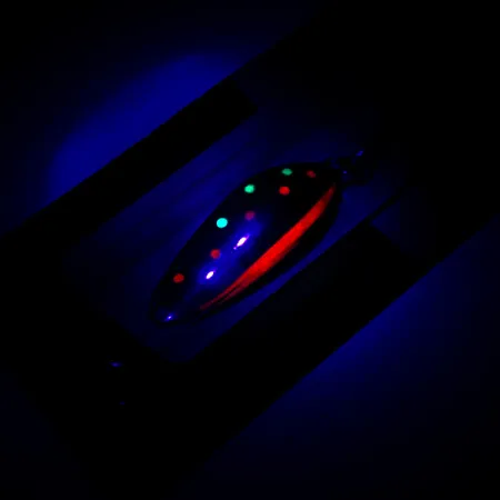 Luhr Jensen Krocodile Stubby Blizgė, Trout UV Glow, 11.3g, #6231