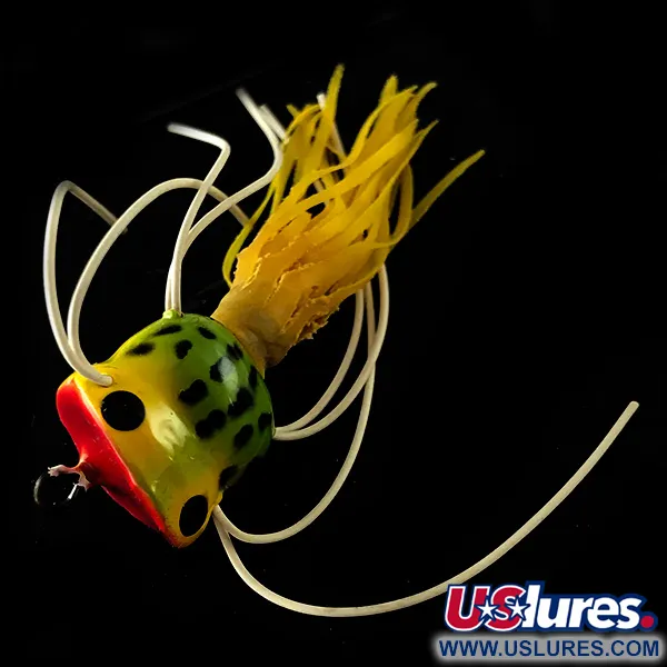 Fred Arbogast Hula Popper Popper, Frog, 1,6g, Guminis Sijonėlis, #6241