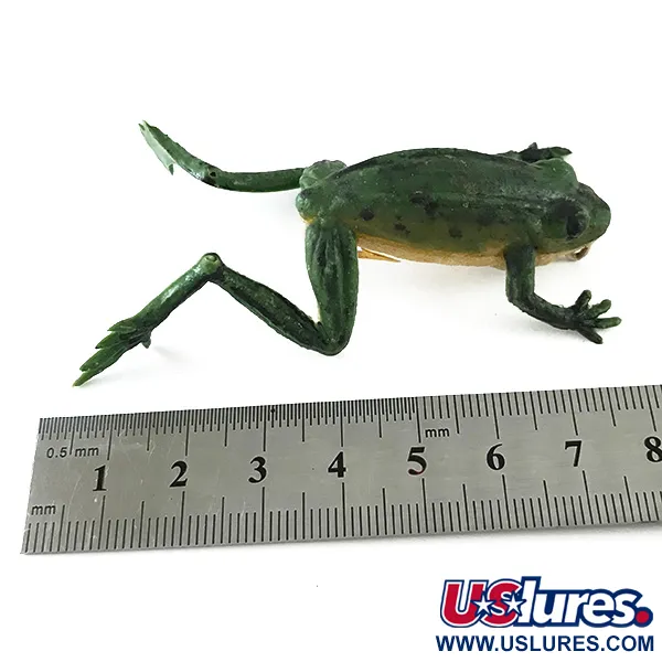 Delong Frog Guminė varlė, Žalia, 5g, Vienšakis kablys, #6251