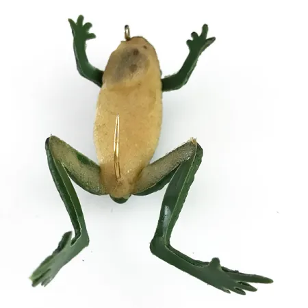 Delong Frog Guminė varlė, Žalia, 5g, Vienšakis kablys, #6251