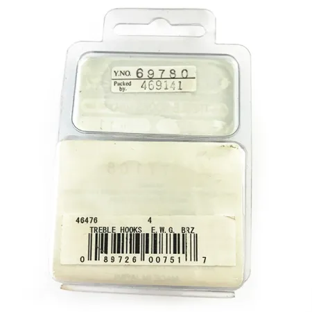 Gamakatsu Treble Hook #4 Trišakis, Bronza, EWG dizainas, #6258